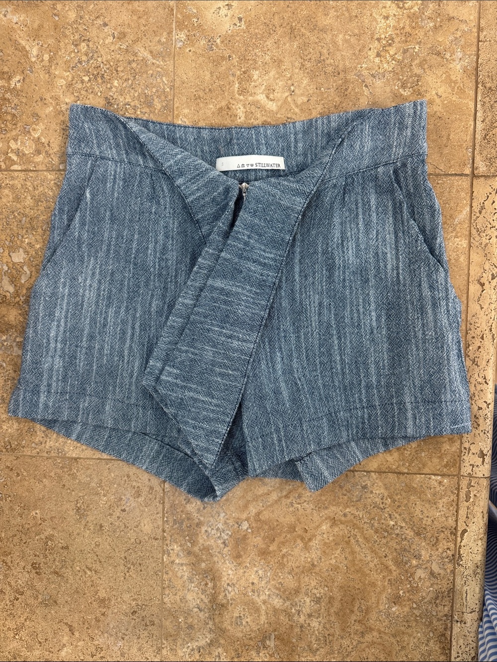 Stillwater Women’s Blue Tie-Front Casual Shorts